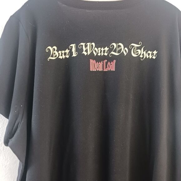 Torrid Meatloaf Classic Fit Cotton Crew neck shott slerve black  Tee size 4X - Picture 4 of 5